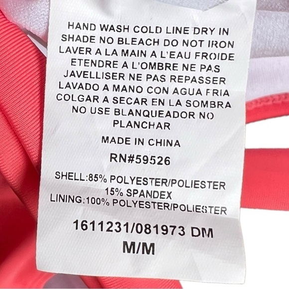 🌻NEW BCA by Rebecca Virtue Tori Coral Twist One Piece Plunge Swimsuit Size M - Picture 9 of 11